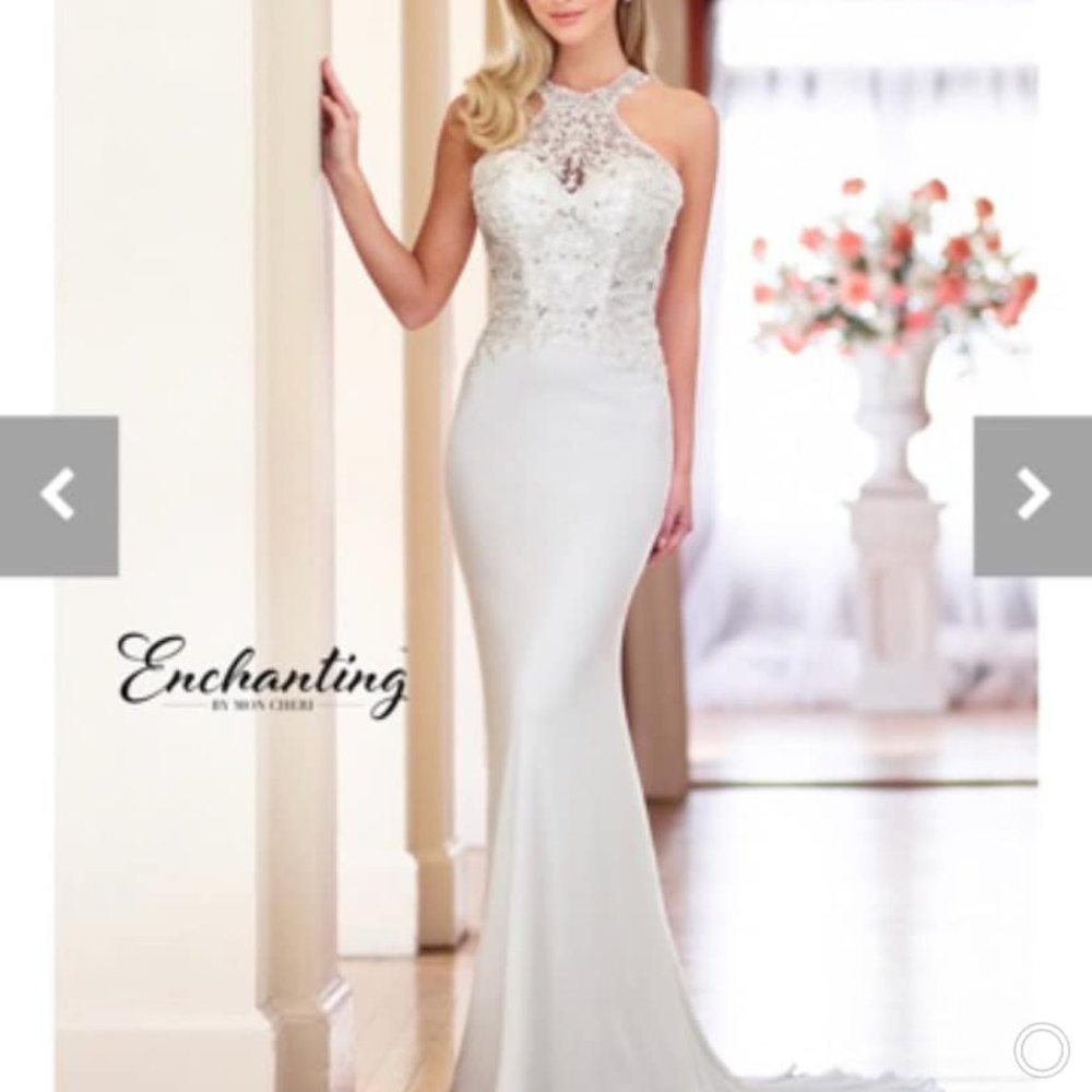 Mon Cheri Enchanted Wedding Dress - WHITE - Size 8/10